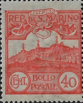 1903 san marino bollo postale