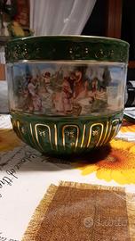 Vaso Cache Pot in porcellana d'epoca