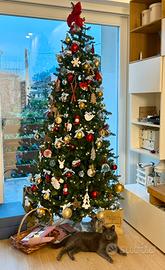 Albero di Natale slim alto 225 cm