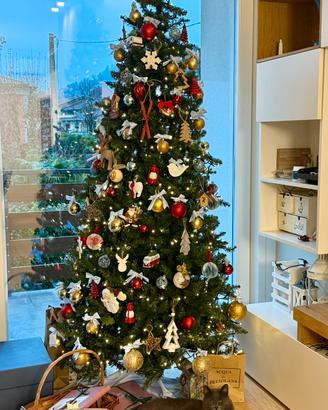 Albero di Natale slim alto 225 cm