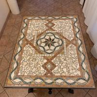 Tavolo mosaico artigianale da arredo