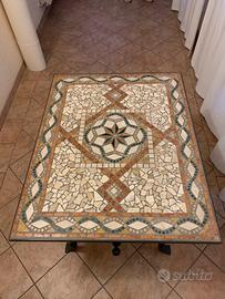 Tavolo mosaico artigianale da arredo