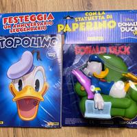 Fumetto topolino e figura Paperino