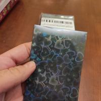 Porta carte bustine sleeves nere holo carte card
