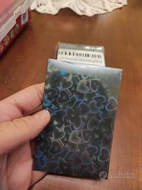 Porta carte bustine sleeves nere holo carte card