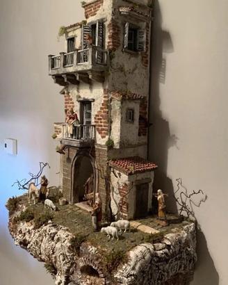 Presepe napoletano a parete