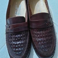 Mocassini uomo marroni vero cuoio