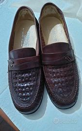 Mocassini uomo marroni vero cuoio