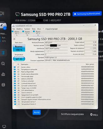 Samsung SSD NVMe 990 PRO 2TB Nuovo 