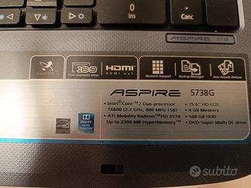 Pc Acer aspire 5738g
