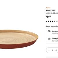 Vassoio IKEA KRUSTISTEL 36 cm