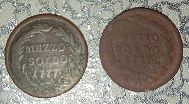 Milano,M.Teresa coppia mezzo soldo 1777