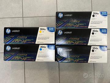 5 Toner HP originali 304A per HP CP2025, CM2320