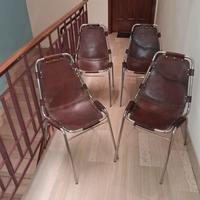 Set 4 sedie iconiche “Les Arcs”-Charlotte Perriand