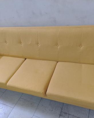 divano giallo 3 posti 