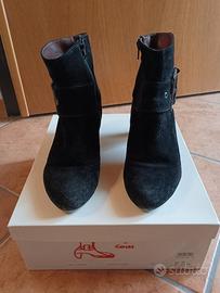 Stivaletto donna COIN, in pelle crosta nero tg. 40