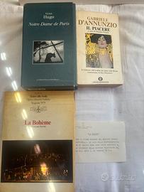 2 libri letterarura + Opera Boheme Teatro alla Sca