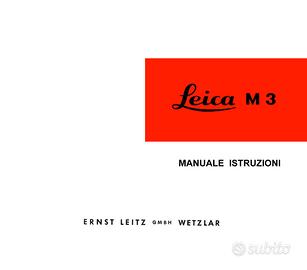 LEICA M3 M4/M4-2/MP M5 LIBRETTO