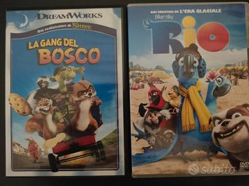 film in formato DVD "la gang del bosco" e "rio"