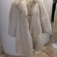 Pelliccia rara di volpe bianca autentica