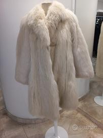 Pelliccia rara di volpe bianca autentica