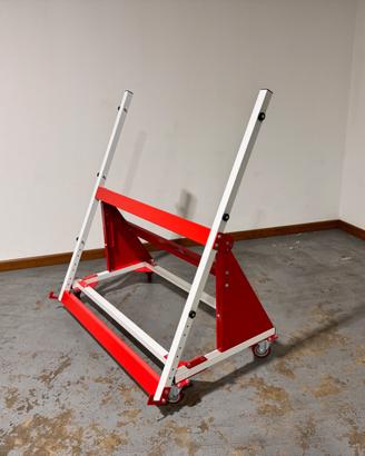 Carrello per pannelli falegnameria su squadratrice