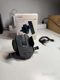 Caricabatterie wireless per auto con aggancio