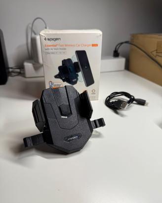 Caricabatterie wireless per auto con aggancio