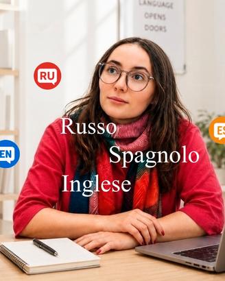 Insegnante di Russo / Inglese / Spagnolo