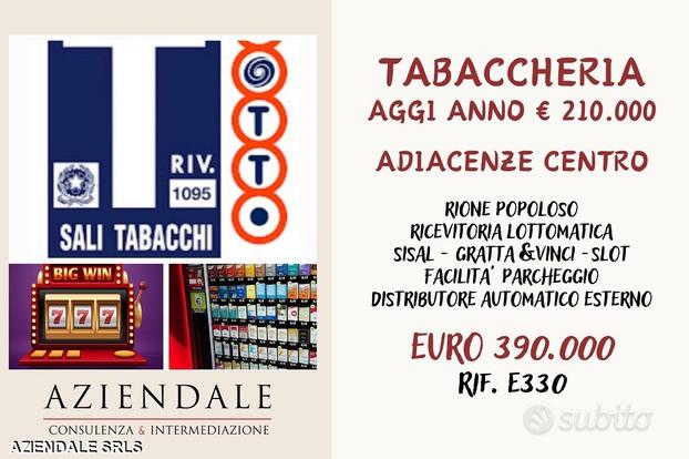 Aziendale - tabaccheria alti aggi con slot