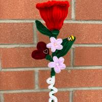 Fiore eterno - handmade in ciniglia