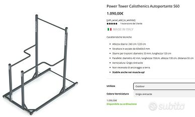 Power Tower Calisthenics Autoportante S60 Outdoor