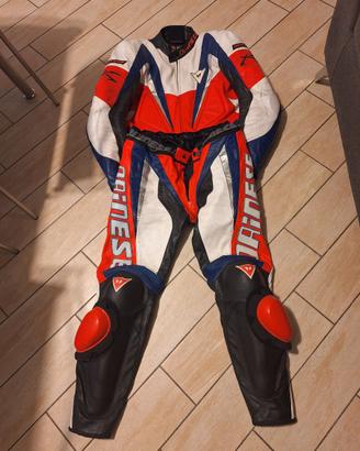 Tuta Moto Pelle Dainese Modello K - Divisibile T52