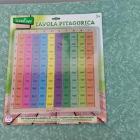 Tavola pitagorica in legno