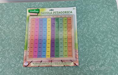 Tavola pitagorica in legno
