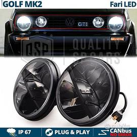 FARI LED Anteriori PER VOLKSWAGEN GOLF MK2 6500K