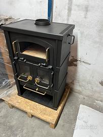 STUFA A LEGNA CON FORNO 10KW!