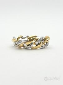 Anello oro 18KT con diamanti, POMELLATO