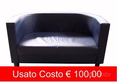 Poltrona in finta pelle a due posti