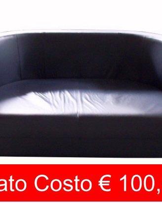 Poltrona in finta pelle a due posti