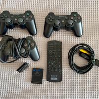 Lotto accessori originali PlayStation 2 e 3
