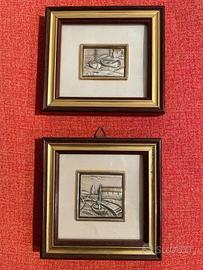 2 Quadretti in Argento 925
