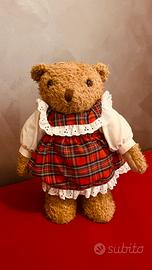 Peluche orsetto vestito scozzese