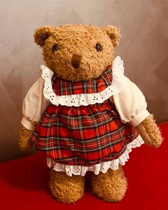 Peluche orsetto vestito scozzese