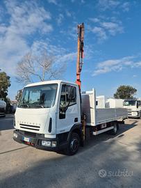 Iveco Eurocargo 80E18 cassone fisso Gru Benelli