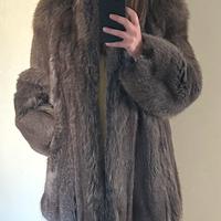 Pelliccia vintage volpe argentata