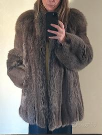 Pelliccia vintage volpe argentata