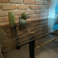 PORTA TV IN VETRO ANNI 80 