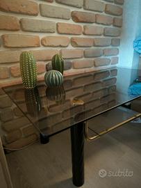 PORTA TV IN VETRO ANNI 80 