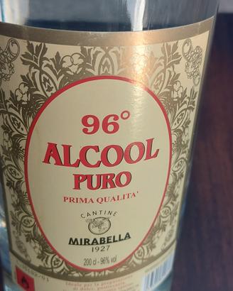 Alcool puro 2 litri sigillato 